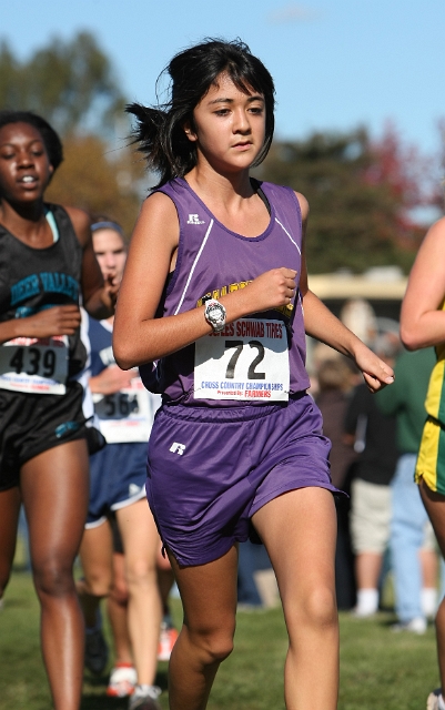 NCS XC D1 Girls-080.JPG - 2009 North Coast Section Cross Country Championships, Hayward High School, Hayward, California